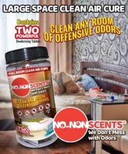 No-NonScents Room Deodorizer - TWO Tablets for Large Spaces or TWO Applications!