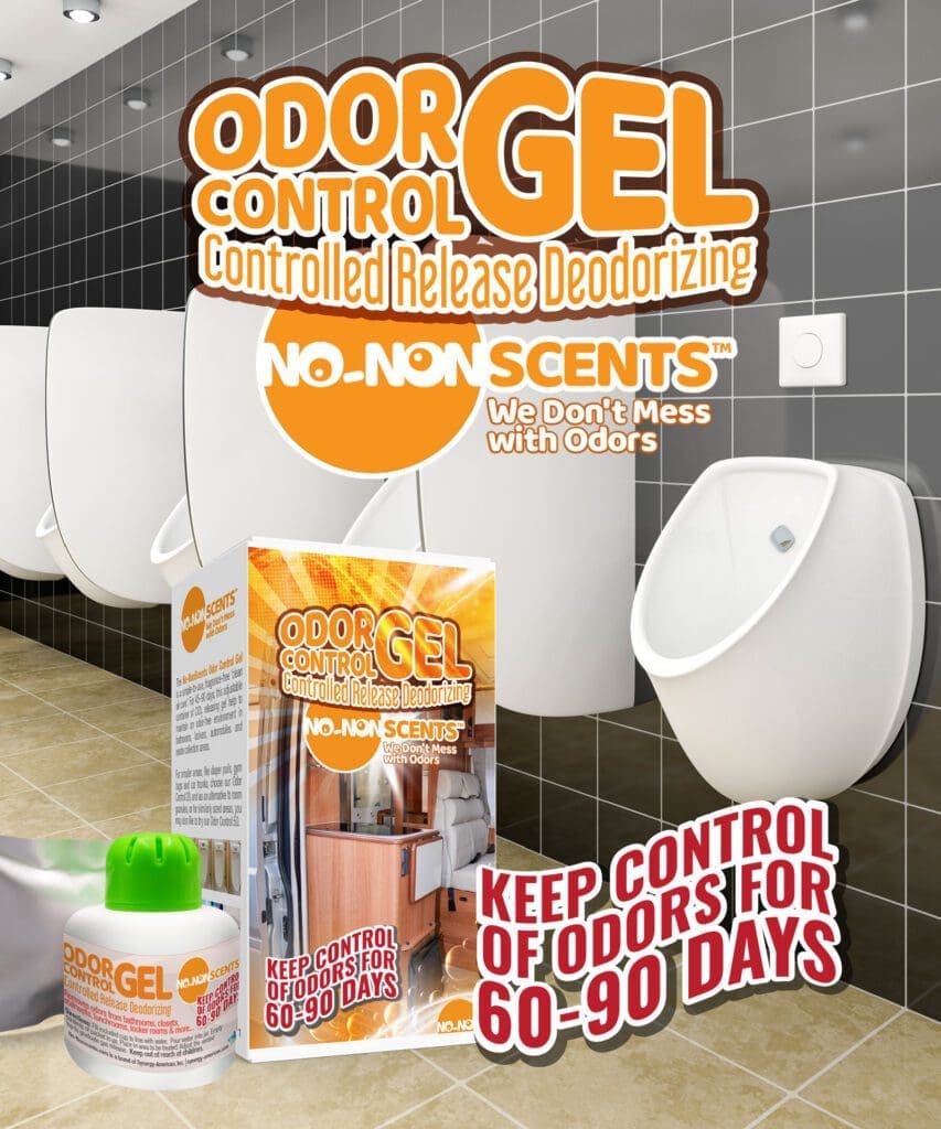 No-NonScents Odor Control Gel is great for restrooms and locker rooms.