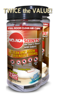 Our Large Space Odor Removal Kits contain 2 x 20g Tablets