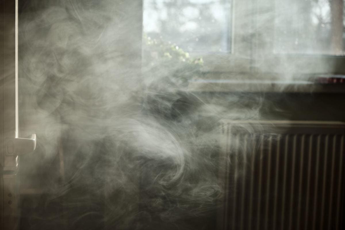 smoke cloud in home.