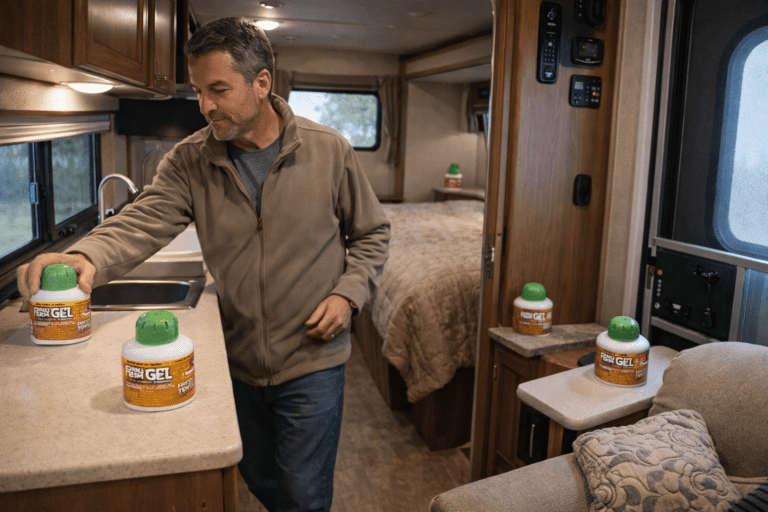 Storing an RV against odor & mildew