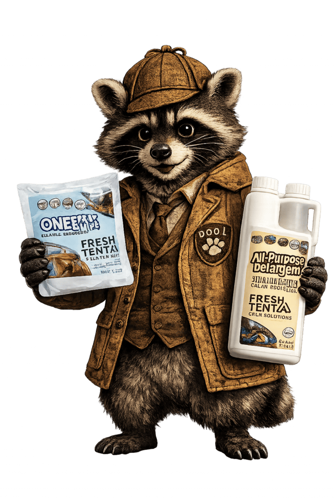 Rascals recommendation is Tablets fro One Spray & Wash and All Purpose Cleaner